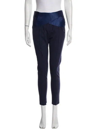 Pre-owned Dion Lee Skinny Leg Pants In Blue
