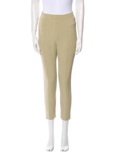 Pre-owned Dion Lee Skinny Leg Pants In Green