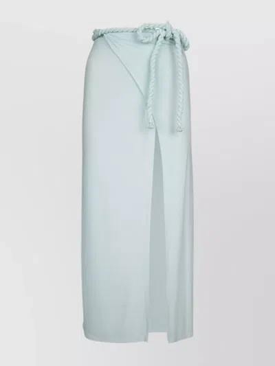 Dion Lee Skirt Featuring Braided Waist Detail In Blue