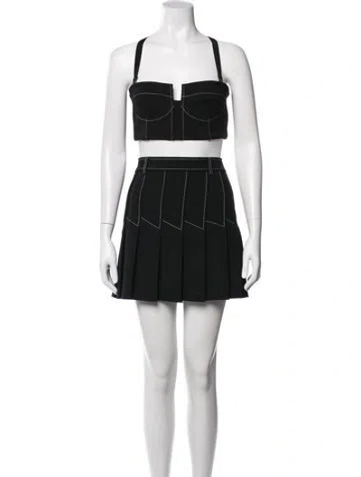 Pre-owned Dion Lee Skirt Set In Black