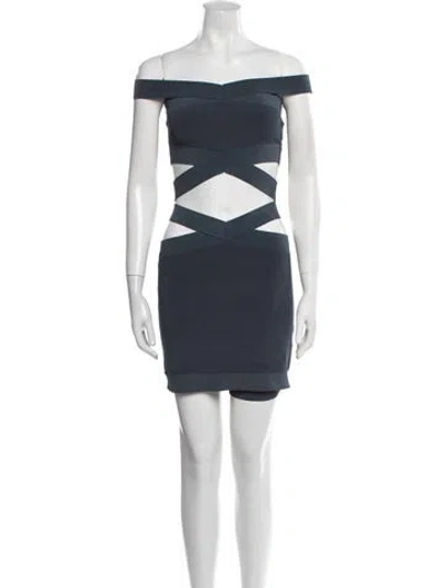 Pre-owned Dion Lee Skirt Set In Blue