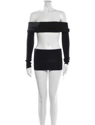 Pre-owned Dion Lee Skirt Suit In White