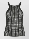 DION LEE SLEEVELESS RIBBED KNIT WITH GEOMETRIC PATTERN