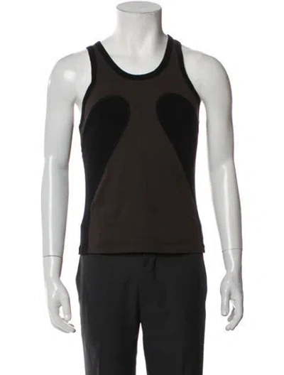 Pre-owned Dion Lee Sleeveless Shirt In Black