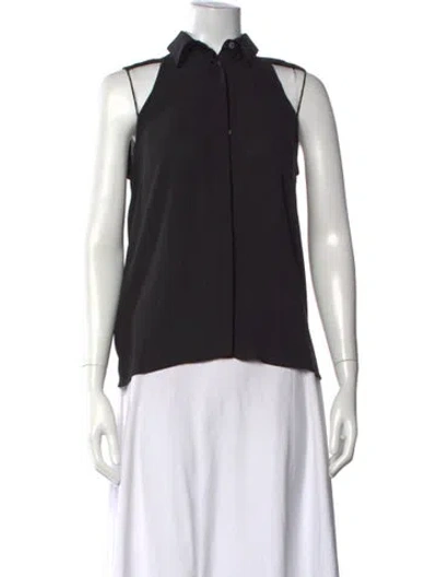 Pre-owned Dion Lee Sleeveless Top In Black