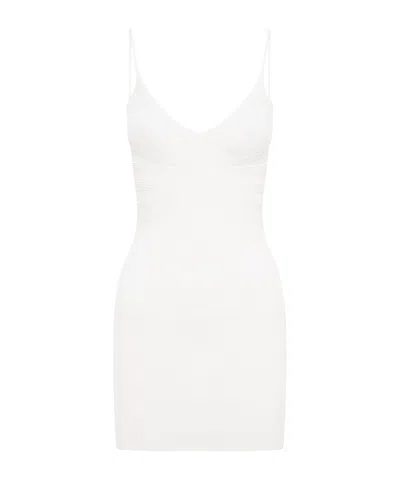 Dion Lee White Sculpt Minidress In Ivory