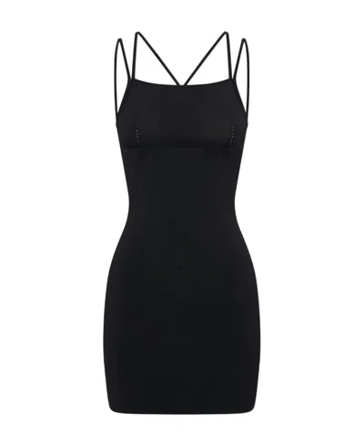 Dion Lee Spaghetti-strap Mini Dress In Black