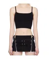 Dion Lee Spaghetti Strap Suspenders In Black