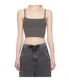 Dion Lee Khaki Ventral Compact Tank Top In Mercury