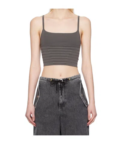 Dion Lee Khaki Ventral Compact Tank Top In Mercury