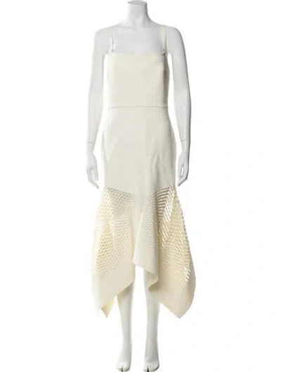 Pre-owned Dion Lee Square Neckline Long Dress In Multi