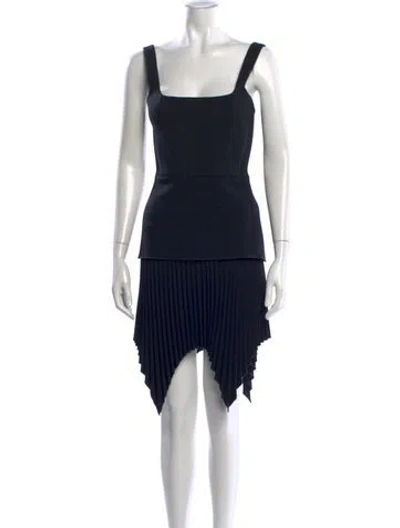 Pre-owned Dion Lee Square Neckline Mini Dress In Multi