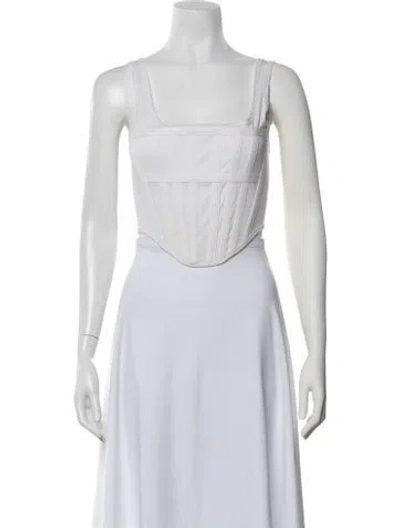 Pre-owned Dion Lee Square Neckline Sleeveless Top In Neutral
