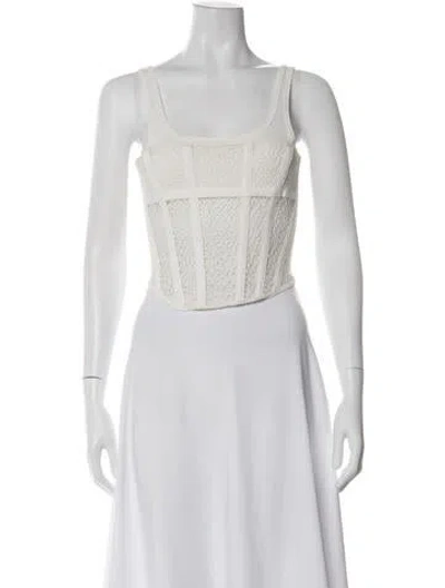 Pre-owned Dion Lee Square Neckline Sleeveless Top In Neutral