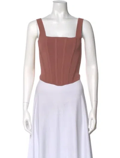 Pre-owned Dion Lee Square Neckline Sleeveless Top In Pink