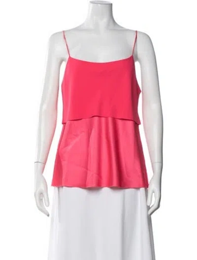 Pre-owned Dion Lee Square Neckline Sleeveless Top In Pink