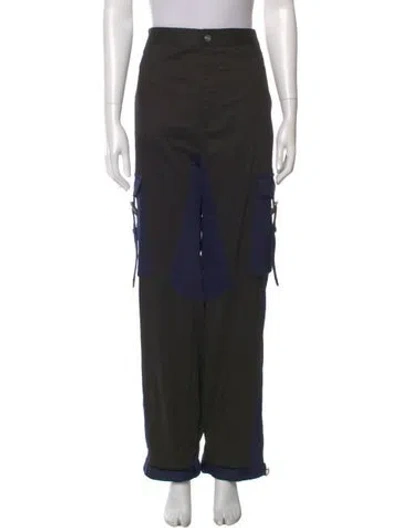 Pre-owned Dion Lee Straight Leg Pants In Black