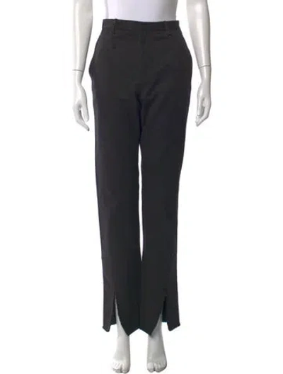 Pre-owned Dion Lee Straight Leg Pants In Black