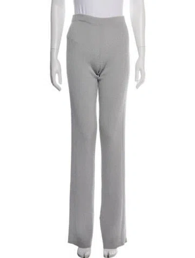 Pre-owned Dion Lee Straight Leg Pants In Gray