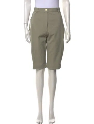 Pre-owned Dion Lee Straight Leg Pants In Green