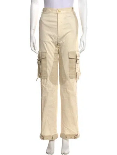 Pre-owned Dion Lee Straight Leg Pants In Neutral