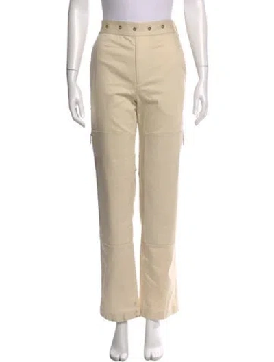 Pre-owned Dion Lee Straight Leg Pants In Neutral