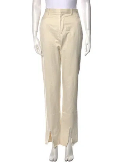 Pre-owned Dion Lee Straight Leg Pants In Neutral