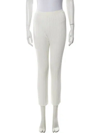 Pre-owned Dion Lee Straight Leg Pants In White