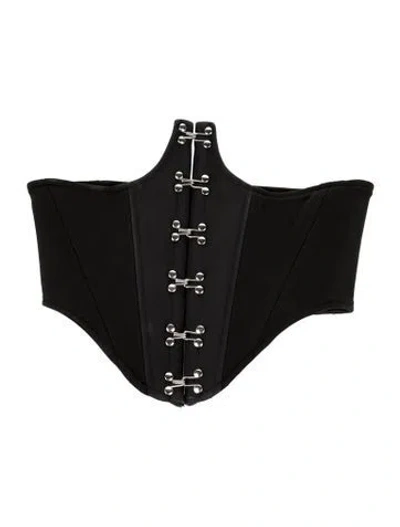 Pre-owned Dion Lee Strapless Bodysuit In Black