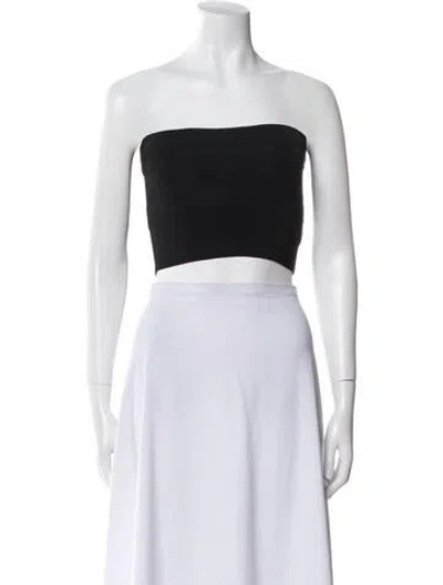 Pre-owned Dion Lee Strapless Crop Top In White