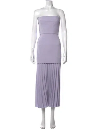 Pre-owned Dion Lee Strapless Midi Length Dress W/ Tags In Purple