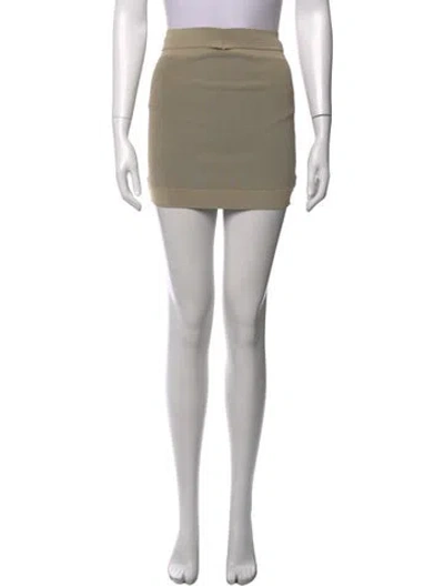 Pre-owned Dion Lee Striped Mini Skirt In Neutrals