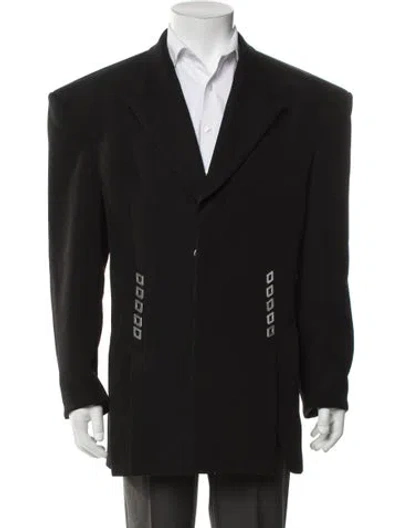 Pre-owned Dion Lee Studded Accents Blazer W/ Tags In Black