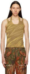 Dion Lee Tan Interlink Tank Top In Washed Sahara