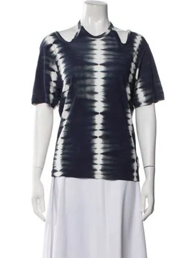 Pre-owned Dion Lee Tie-dye Print Asymmetrical Top W/ Tags In Multi