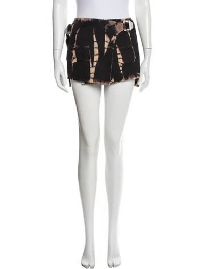 Pre-owned Dion Lee Tie-dye Print Mini Skirt