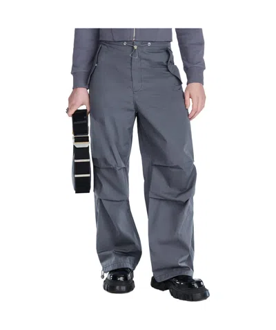 Dion Lee Toggle-fastening Wide-leg Trousers In Black