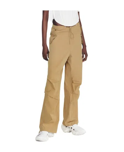 Dion Lee Toggle Organic-cotton Trousers In Nude