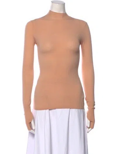 Pre-owned Dion Lee Turtleneck Long Sleeve Top In Neutral