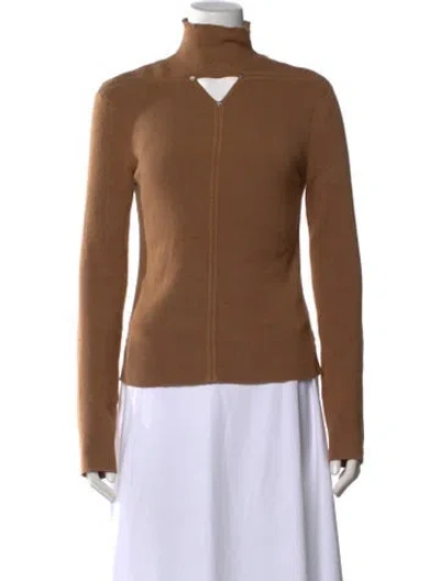 Pre-owned Dion Lee Turtleneck Sweater In Brown