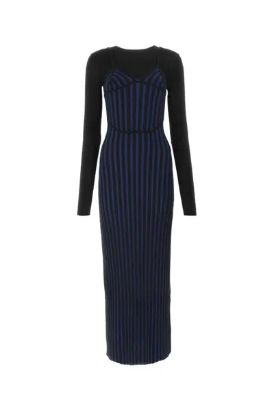 DION LEE TWO-TONE CORSET DRESS