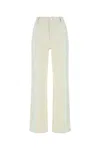 Dion Lee Two Tone Straight Leg Jeans In Multicolor