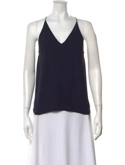 Pre-owned Dion Lee V-neck Sleeveless Top In Blue