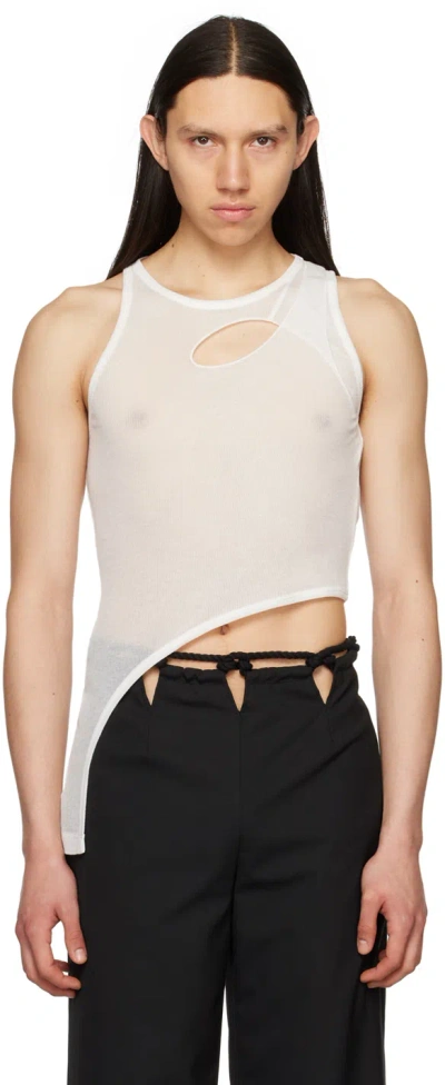 Dion Lee Bone Merrow Tank Top In Ivory