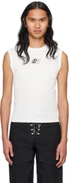 Dion Lee White 'dle' Tank Top In Ivory