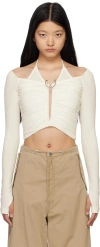 Dion Lee White Mobius Blouse In Ivory