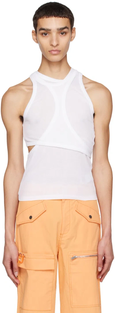 Dion Lee White Modular Tank Top