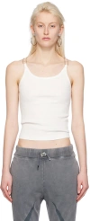 Dion Lee White Wire Strap Tank Top In Ivory