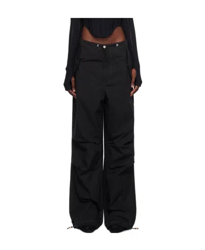 Dion Lee Wide-leg Casual Pants In Black