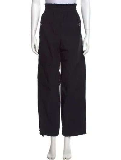 Pre-owned Dion Lee Wide Leg Pants In Black